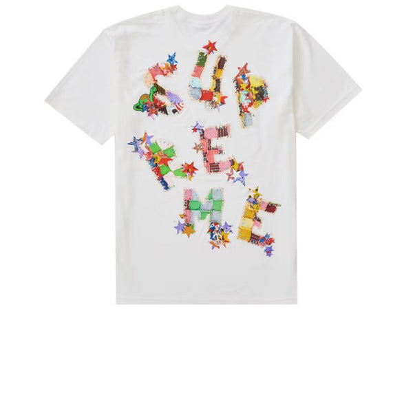 SUPREME PATCHWORK TEE WHITE SS24