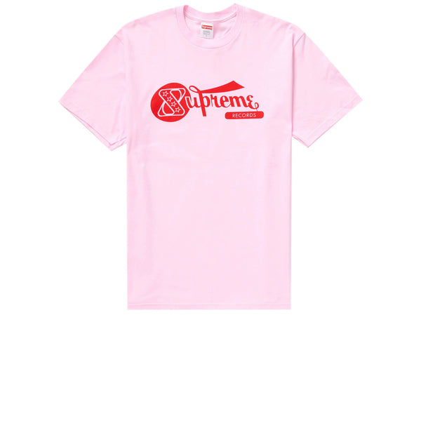 SUPREME RECORDS TEE LIGHT PINK SS24