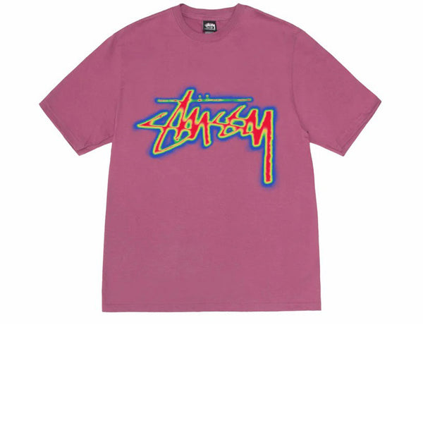 STUSSY THERMAL STOCK TEE BERRY