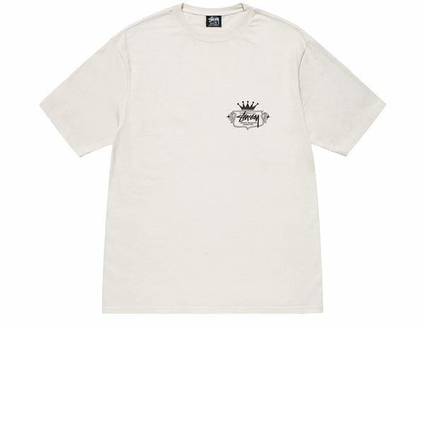 STUSSY BUILT TO LAST PIGMENT DYED TEE NATURAL