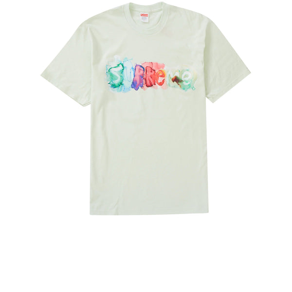 SUPREME WATERCOLOR TEE PALE GREEN SS23