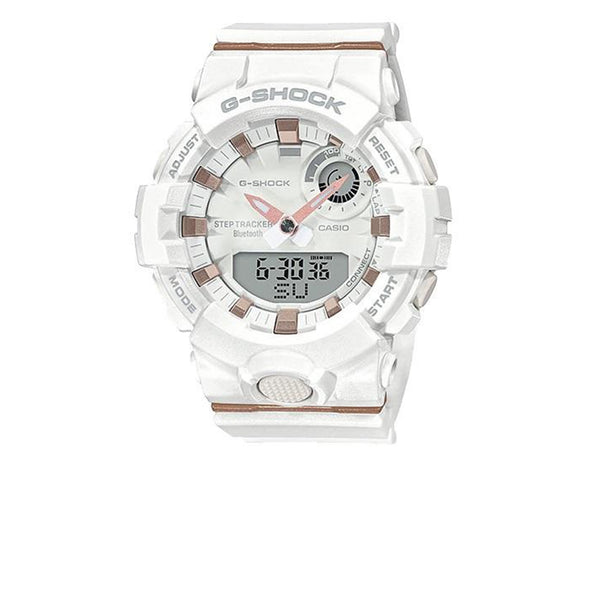 CASIO G-SHOCK WOMEN S-SERIES FITNESS TRACKER CONNECTED WATCH WHITE GMAB800-7A