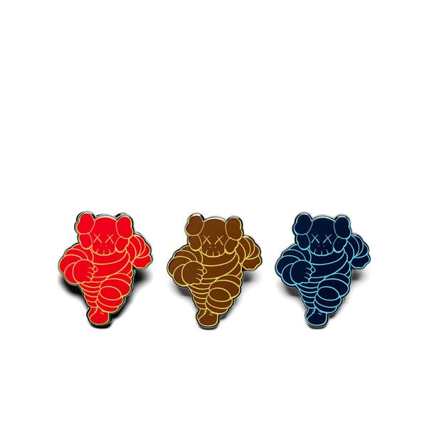 KAWS CHUM PIN RED NAVY OLIVE (SET OF 3) FW19