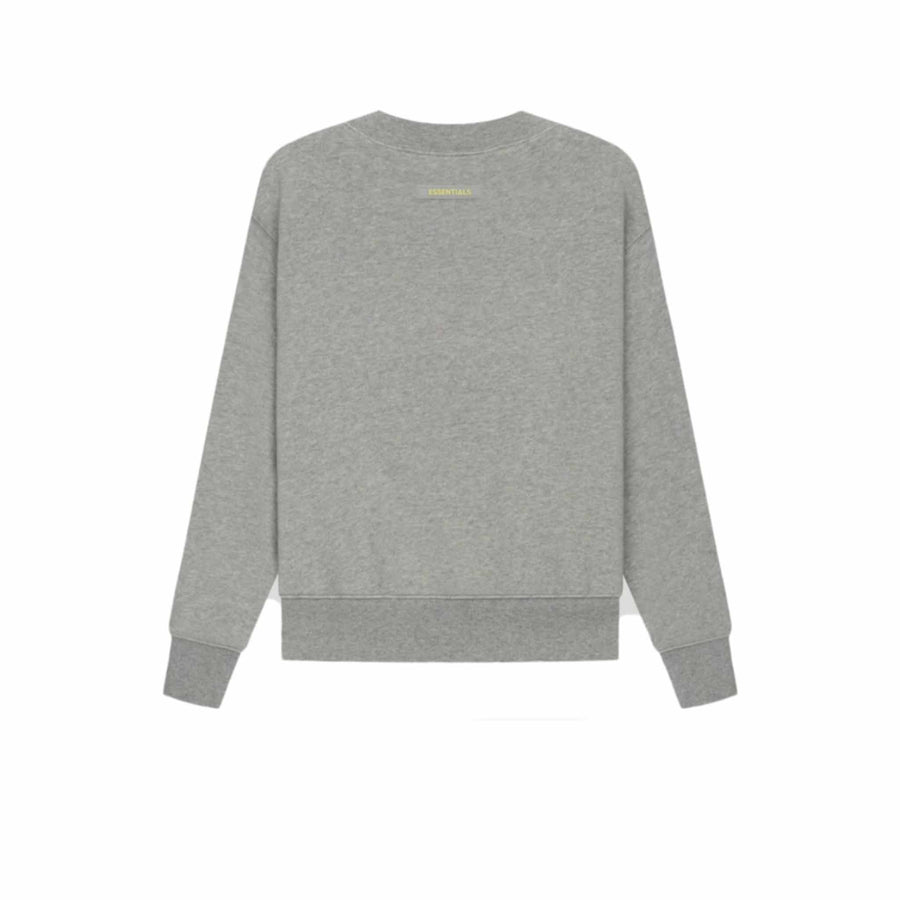 FEAR OF GOD ESSENTIALS KIDS PULLOVER CREWNECK HEATHER OATMEAL SS21