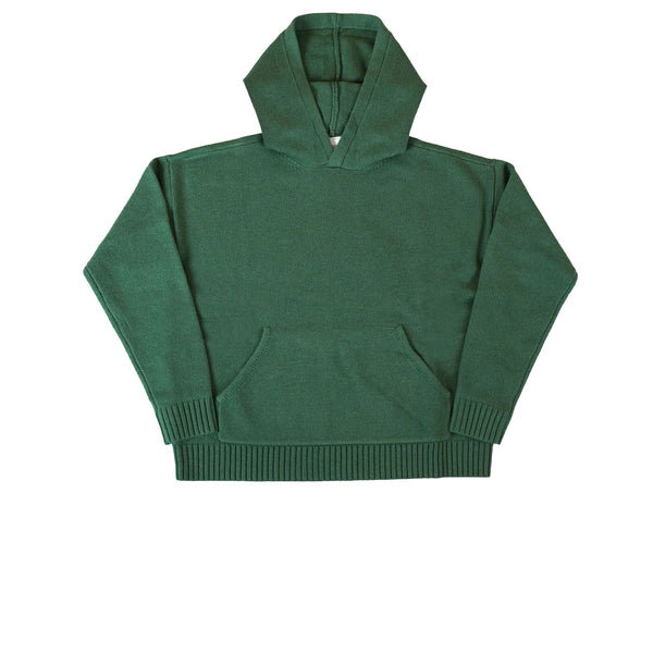 HIDDEN NY CASHMERE BLEND KNIT HOODIE GREEN FW21