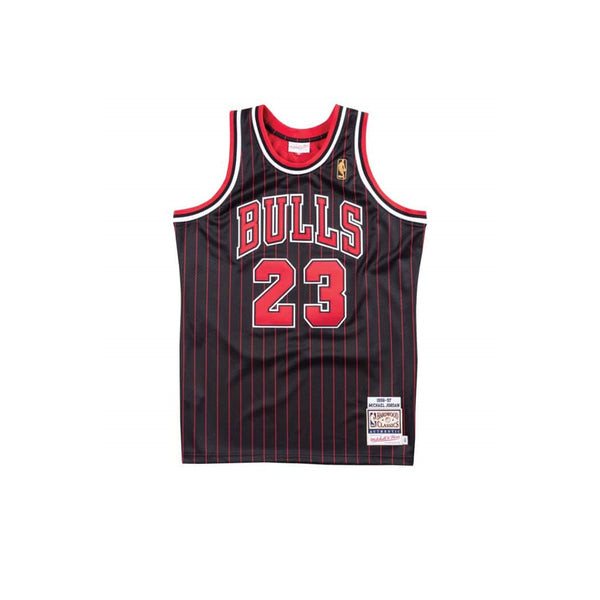 MITCHELL & NESS NBA HARDWOOD CLASSIC AUTHENTIC CHICAGO BULLS MICHAEL JORDAN ALTERNATE 1996-97 JERSEY BLACK