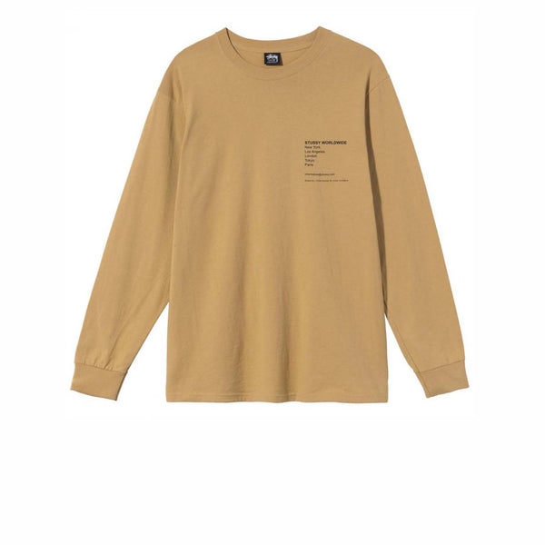 STUSSY MODERN LEADERS LS TEE KHAKI - HealthdesignShops