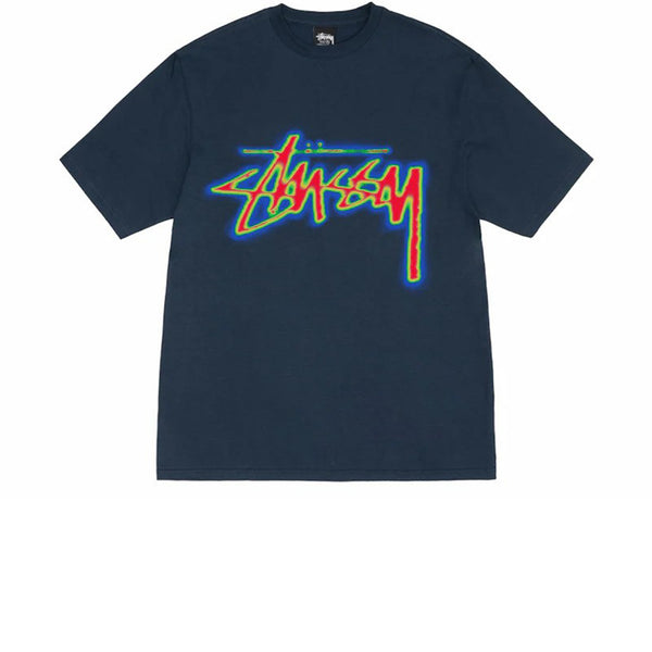 STUSSY THERMAL STOCK TEE NAVY