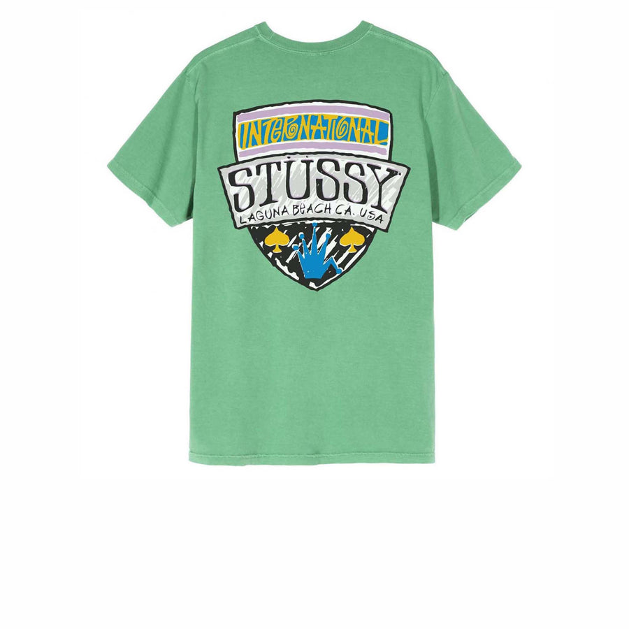 STUSSY ASSOCIATION PIGMENT DYED TEE MOSS