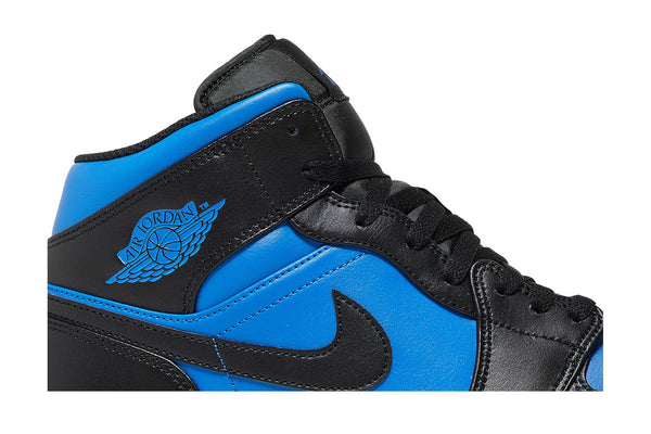 Jordan 1 mid black and blue online