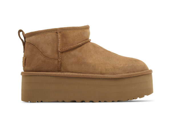 UGG WMNS CLASSIC ULTRA MINI PLATFORM BOOT CHESTNUT