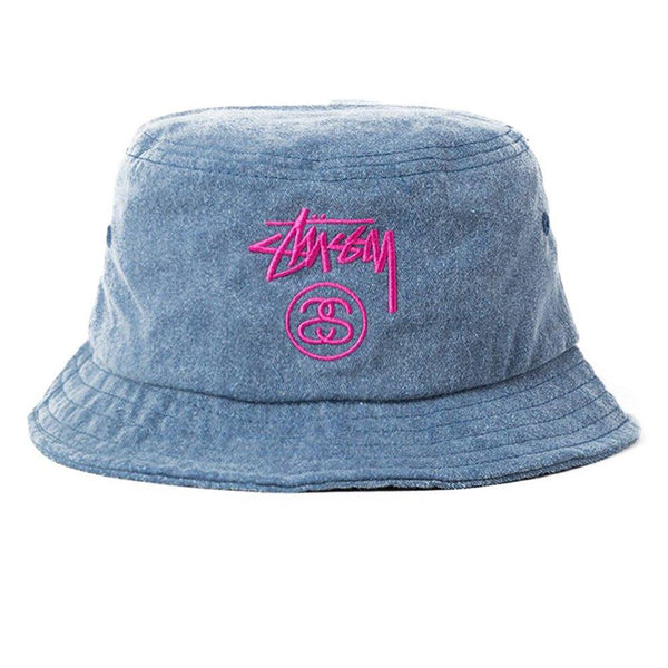 Stussy バケットハット ネイビー - 帽子