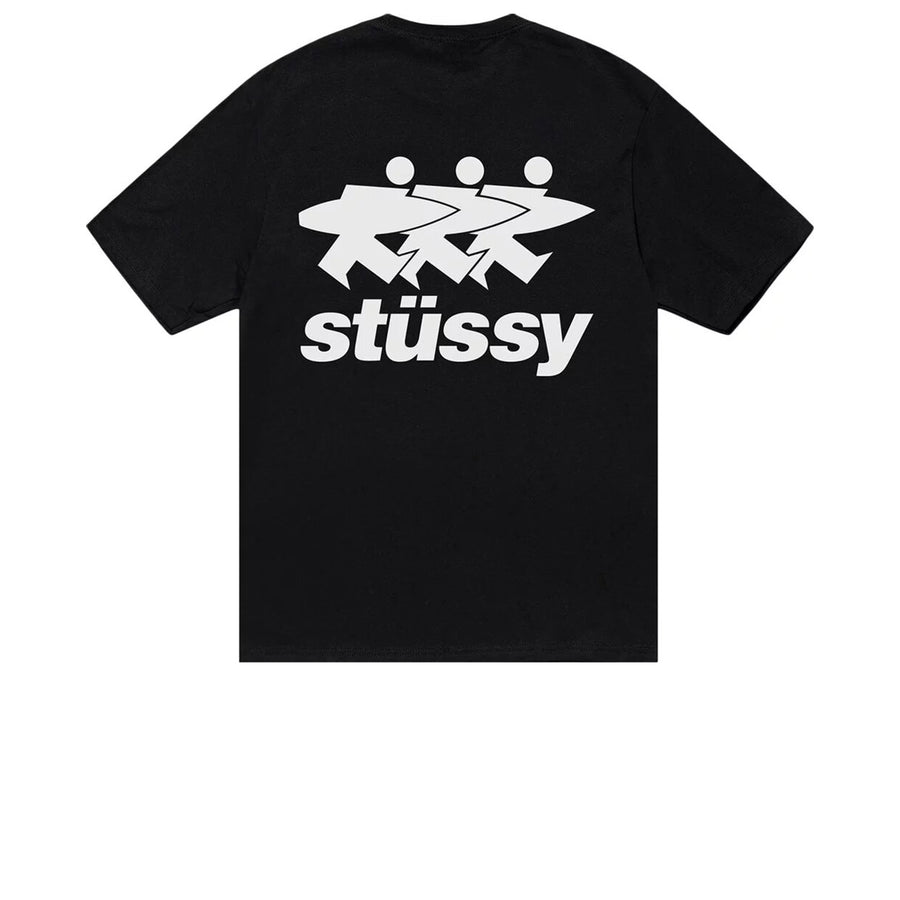 STUSSY SURFWALK TEE BLACK