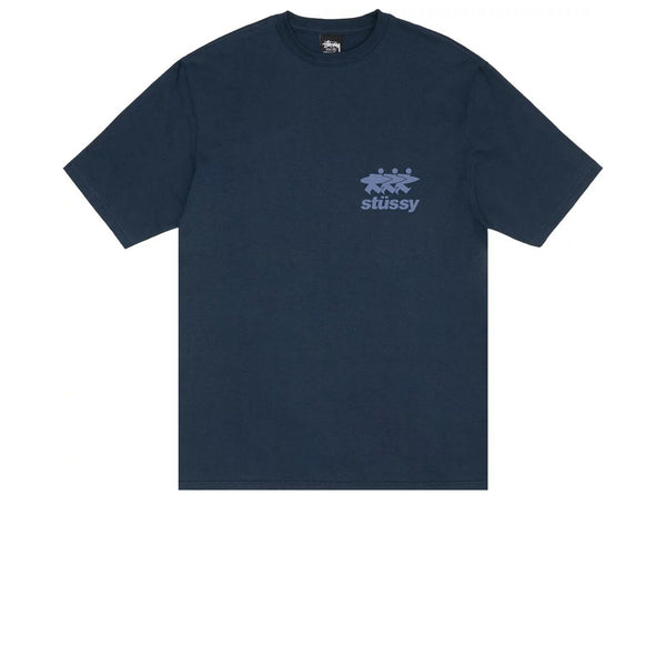 STUSSY SURFWALK TEE NAVY