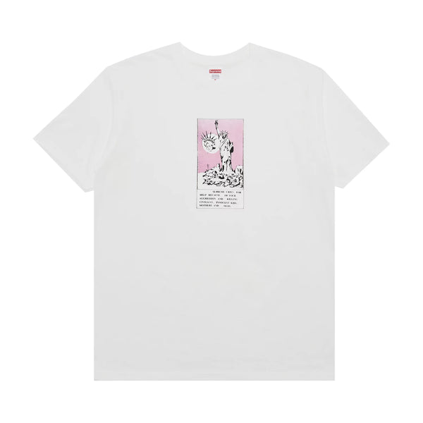 SUPREME LIBERTY TEE WHITE FW24