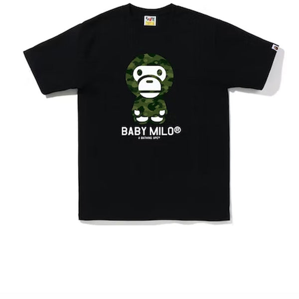 BAPE COLOR CAMO BABY MILO TEE BLACK GREEN FW22