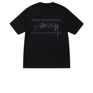 ★24SS 最新作★Stussy SMOOTH INTERNATIONAL TEE STUSSY SMOOTH INTERNATIONAL TEE BLACK - Stay Fresh
