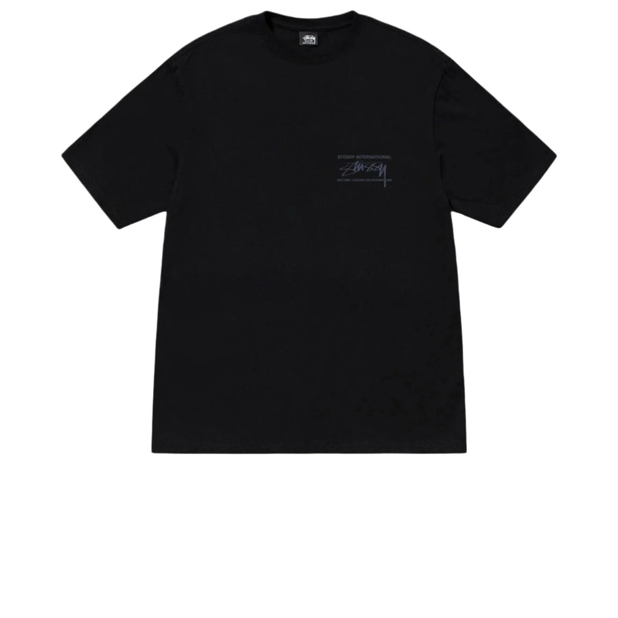 STUSSY SMOOTH INTERNATIONAL TEE BLACK