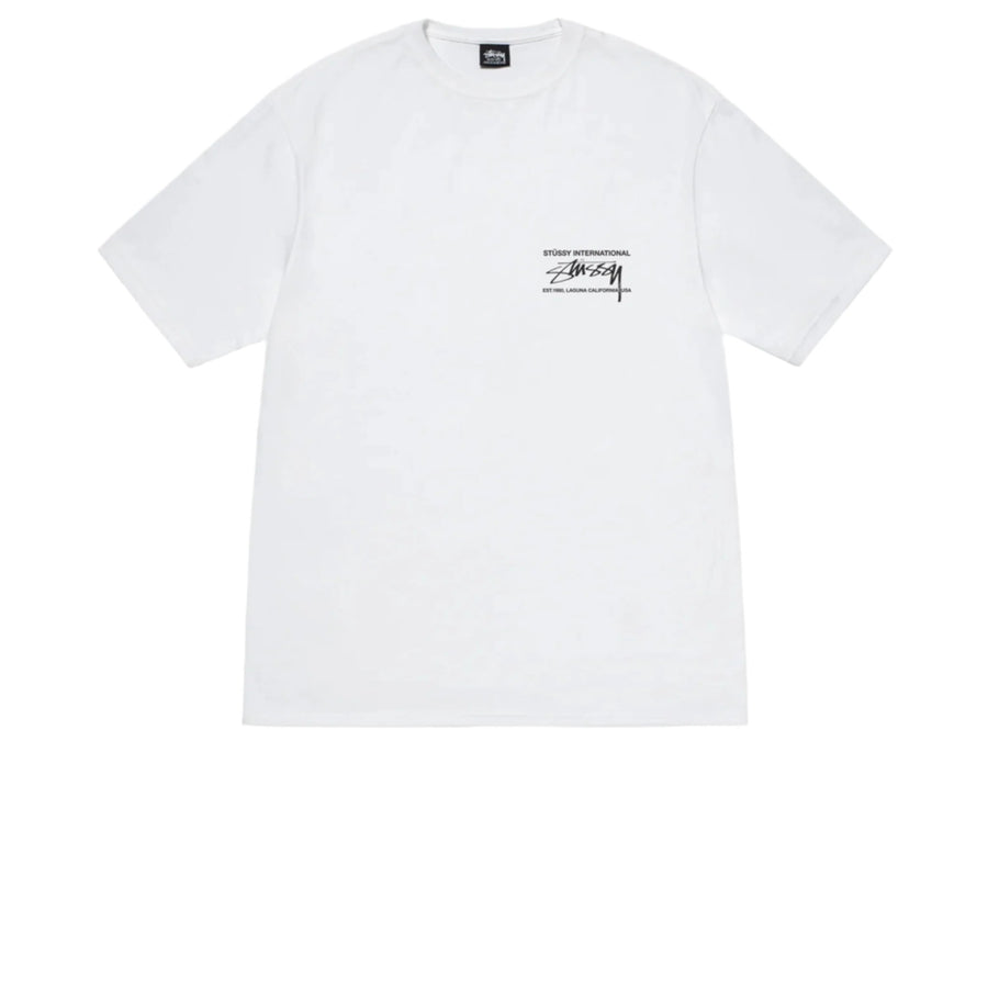 STUSSY SMOOTH INTERNATIONAL TEE WHITE