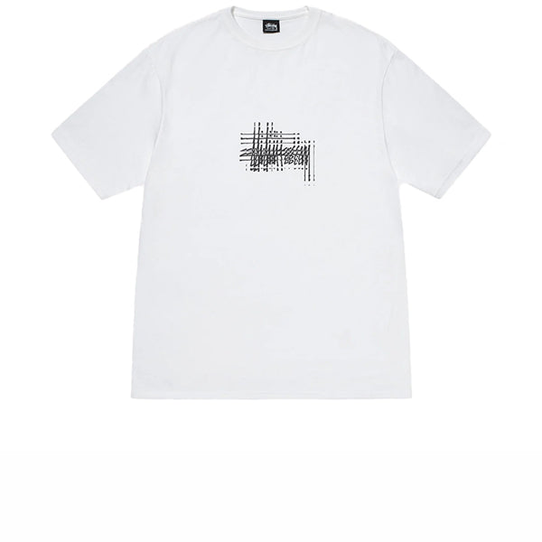 STUSSY REFRACTED TEE WHITE