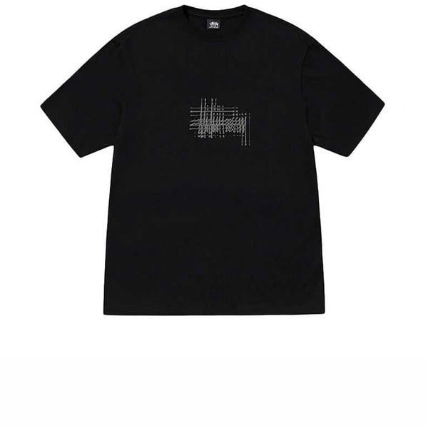 STUSSY REFRACTED TEE BLACK