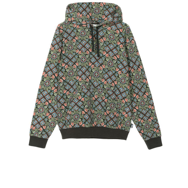 in an orange and green version of the floral jacket - STUSSY