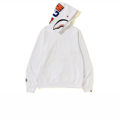 BAPE SHARK PULLOVER HOODIE WHITE SS19 Stay Fresh