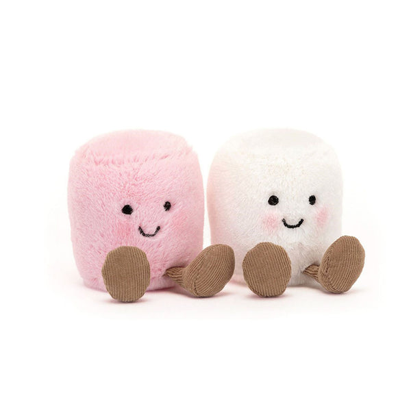JELLYCAT AMUSEABLES PINK AND WHITE MARSHMALLOWS