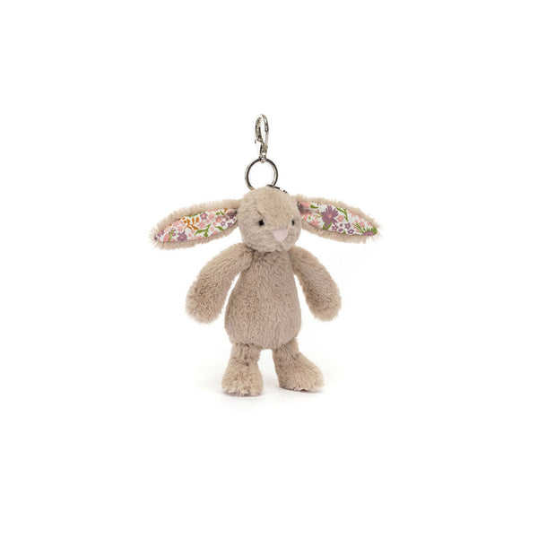 JELLYCAT BLOSSOM BEIGE BUNNY PETAL BAG CHARM