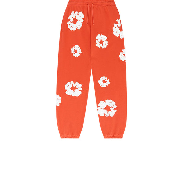 DENIM TEARS COTTON WREATH SWEATPANTS ORANGE