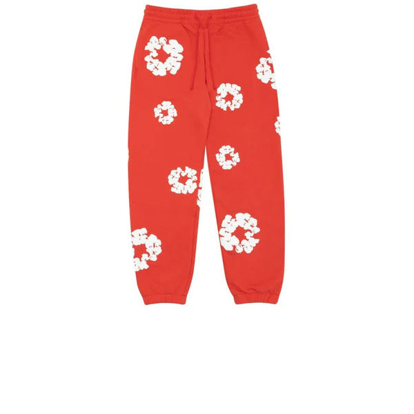 DENIM TEARS THE COTTON WREATH SWEATPANT RED SS23