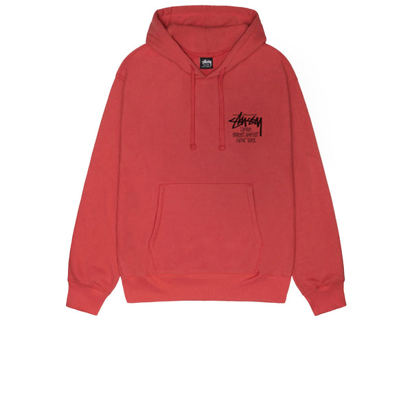 STUSSY STOCK DSM NEW YORK HOODIE CAYENNE
