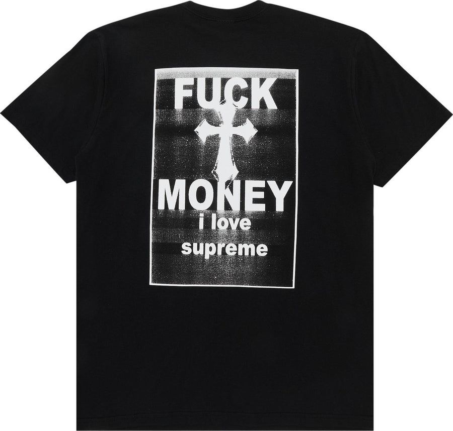 SUPREME FUCK MONEY TEE BLACK FW24