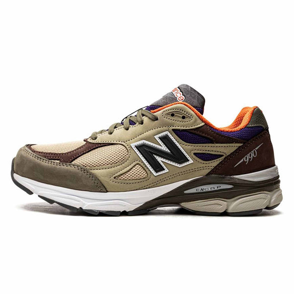 NEW BALANCE 990V3 MADE IN USA TEDDY SANTIS KHAKI ORANGE 2023