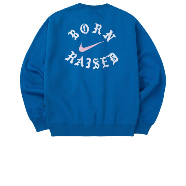 NIKE SB BORN X RAISED CREWNECK SWEATSHIRT BLUE