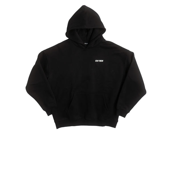 CerbeShops 'THE EVERYDAY' belted hoodie BLACK
