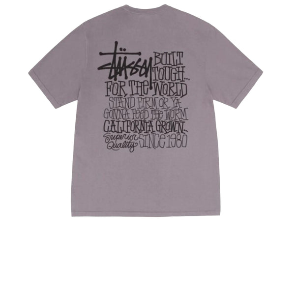 STUSSY CALIFORNIA GROWN PIGMENT DYED TEE SHARK