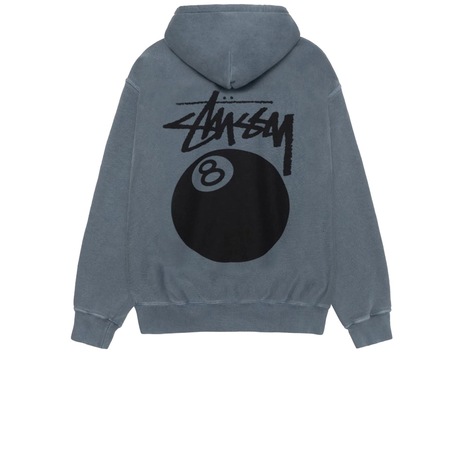 STUSSY 8 BALL HOODIE PIGMENT DYED NAVY
