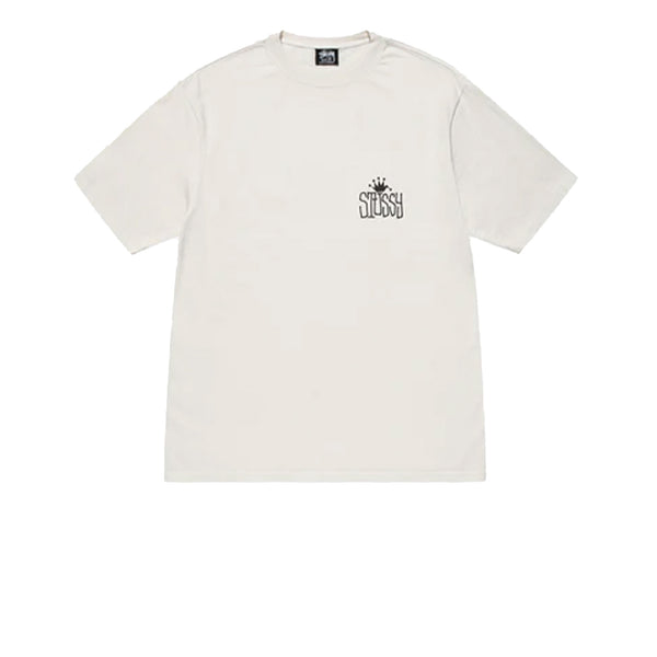 STUSSY CROWN INTERNATIONAL PIGMENT DYED TEE NATURAL