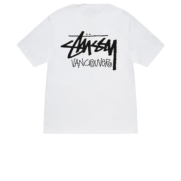 STUSSY STOCK VANCOUVER TEE WHITE