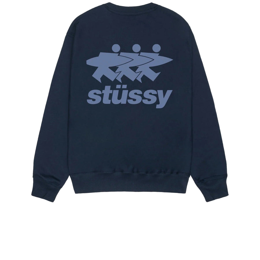 STUSSY SURFWALK CREW NAVY