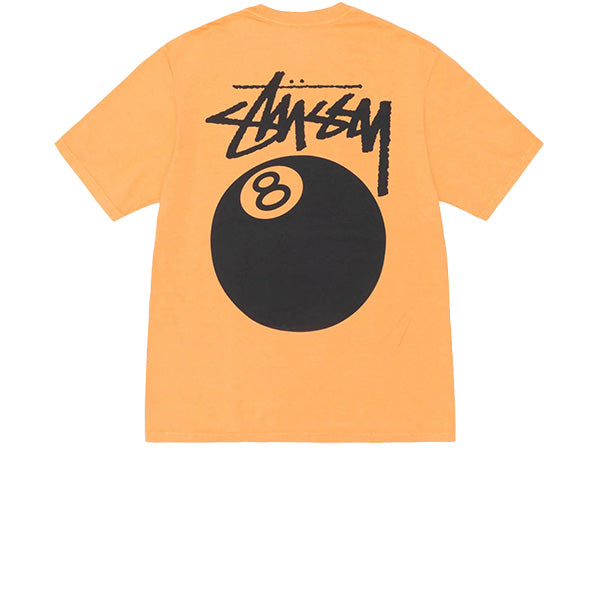 STUSSY 8 BALL PIGMENT DYED TEE ORANGE