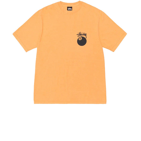 STUSSY 8 BALL PIGMENT DYED TEE ORANGE