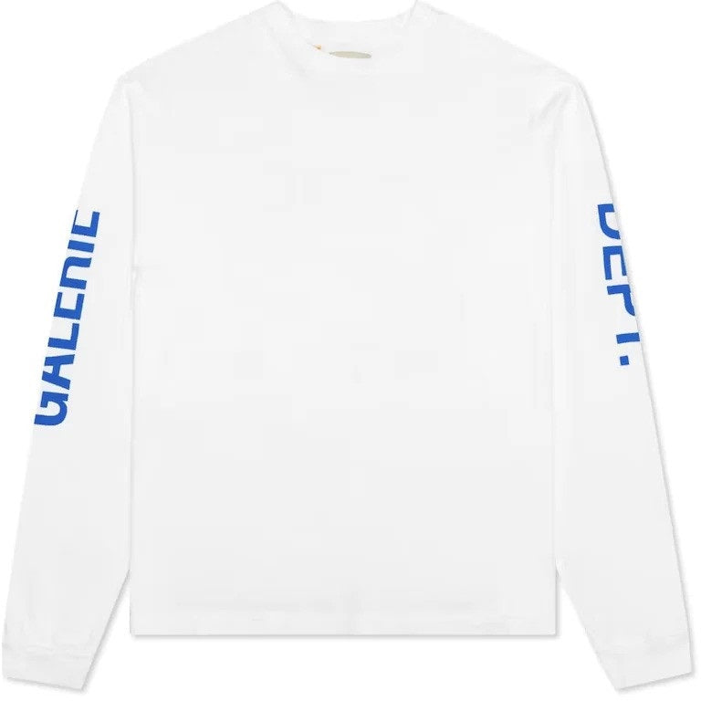GALLERY DEPT. FRENCH COLLECTOR L/S TEE WHITE BLUE FW21