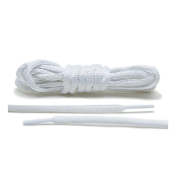 LACE LAB THIN OVAL LACES 54 INCH WHITE