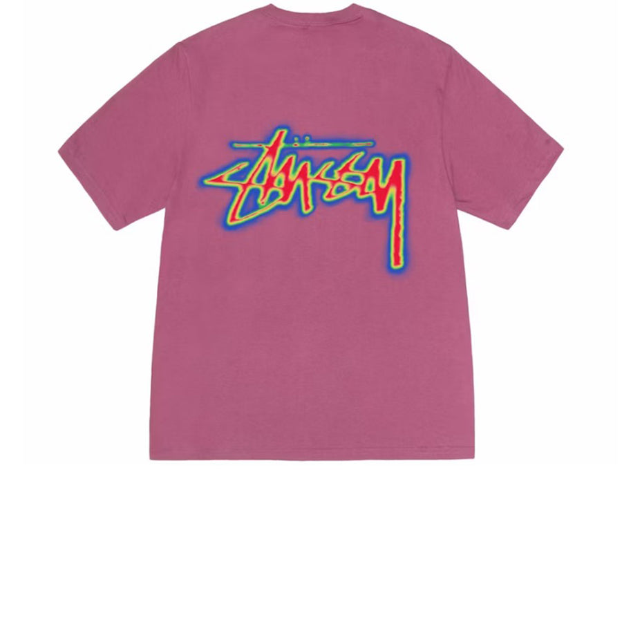 STUSSY THERMAL STOCK TEE BERRY