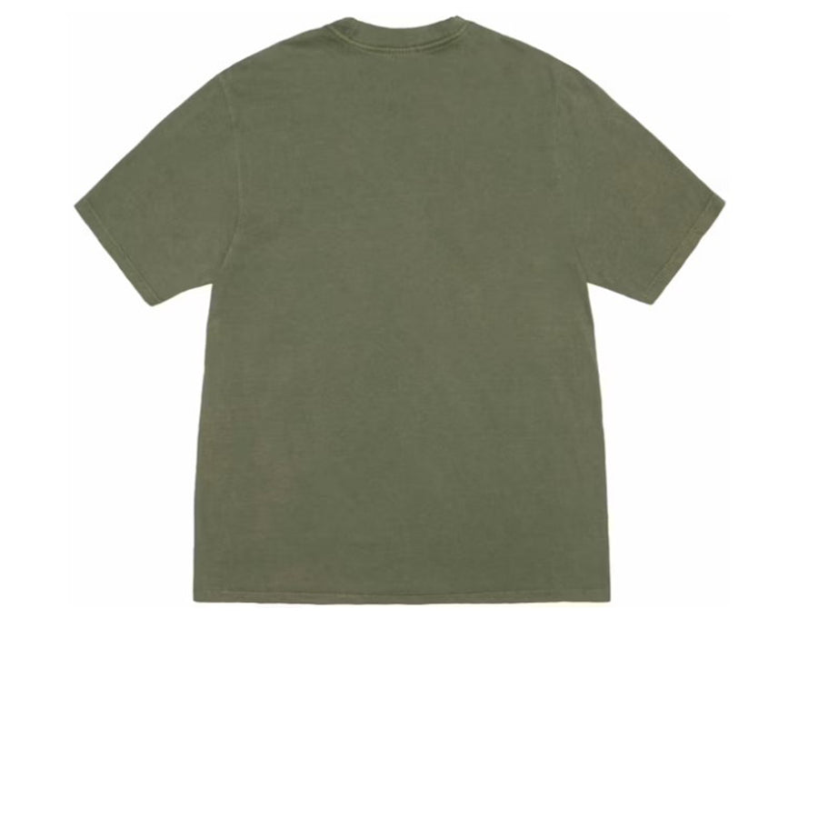 STUSSY SMOOTH STOCK PIGMENT DYED TEE OLIVE