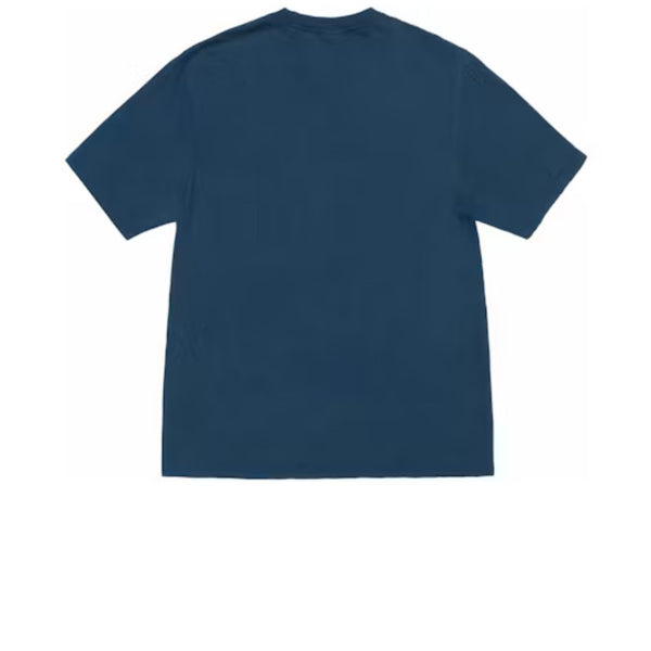 STUSSY SMOOTH STOCK PIGMENT DYED TEE NAVY