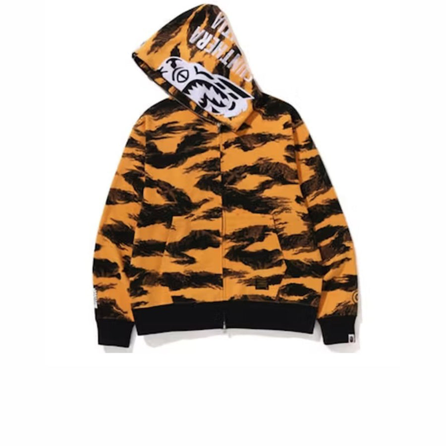 BAPE 1ST CAMO SHARK WGM FULL ZIP HOODIE YELLOW Stay Fresh