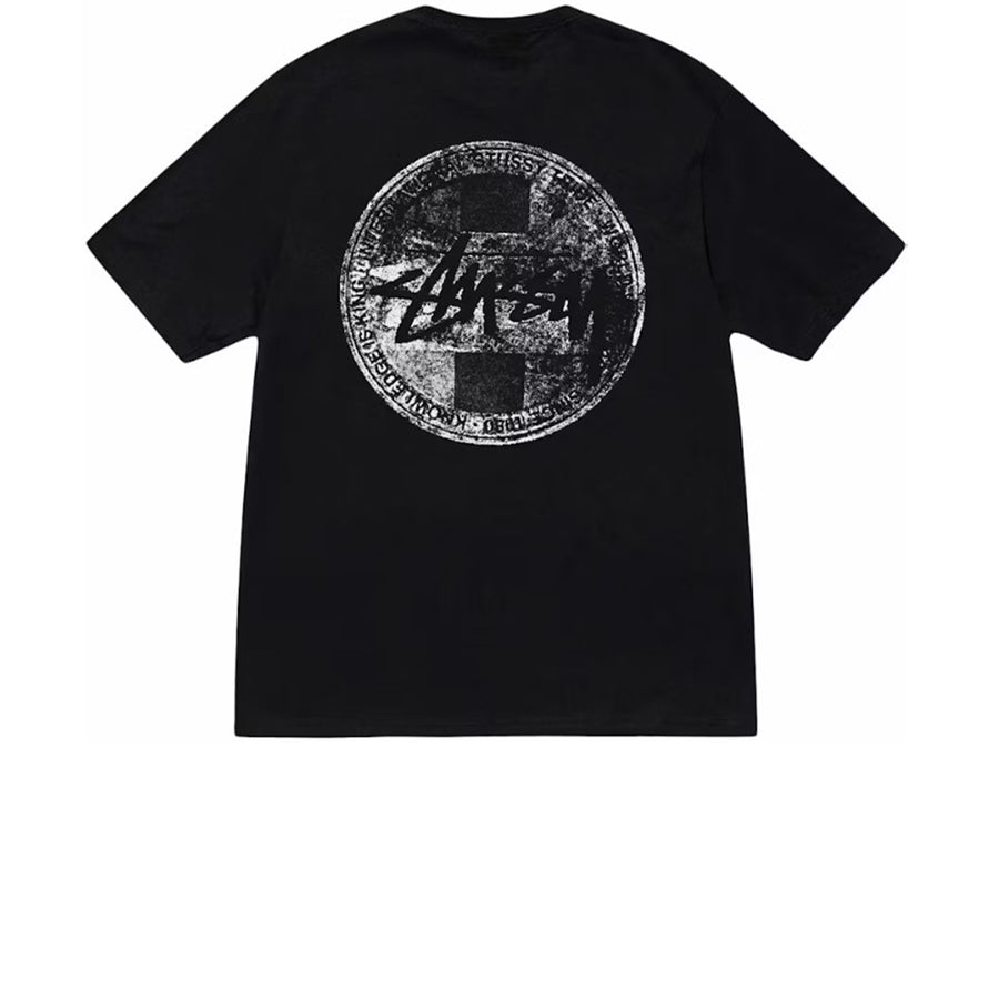 STUSSY DOT STAMP TEE BLACK SS24